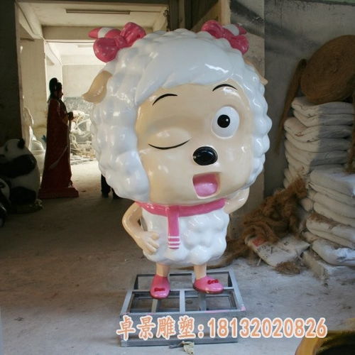 玻璃鋼卡通羊雕塑 珠海樹(shù)脂卡通羊雕塑制作廠(chǎng)的藝術(shù)與動(dòng)畫(huà)片靈感